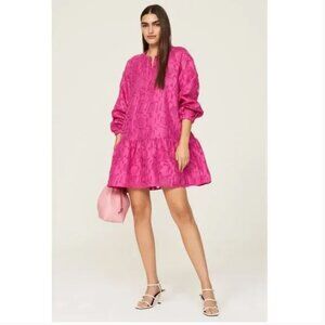 Marie Oliver Women's Raspberry Retta Drop Waist Sheath Jacquard Dress medium